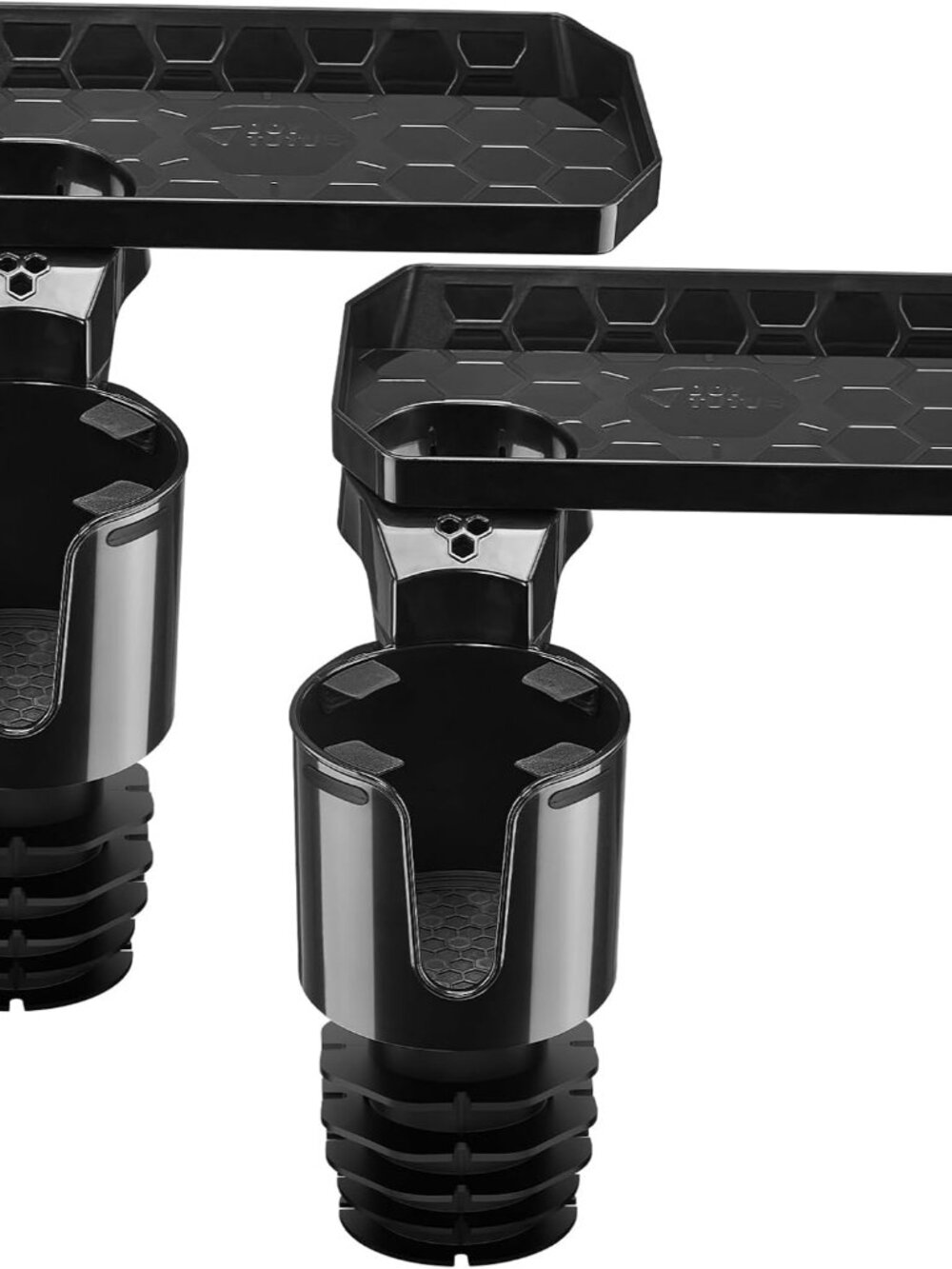 2 Pack Cup Holder Tray for Car, Car Cup Holder Expander with 360°Rotation Tray,